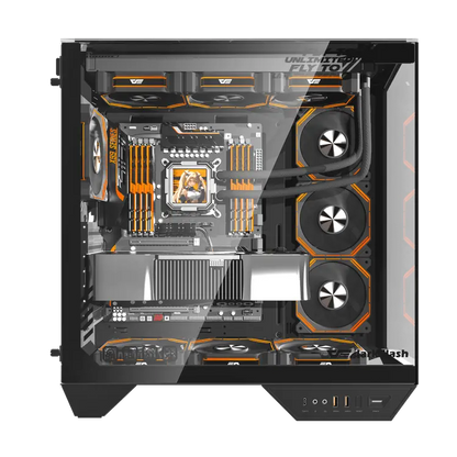 DarkFlash DY470 ATX PC Case, BLACK