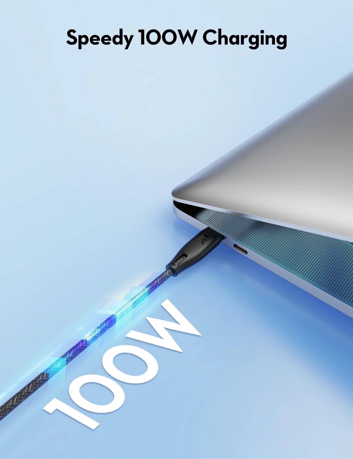 RavPower RP-CB1035 - Nylon Braided C-C 100W 1.5M Black