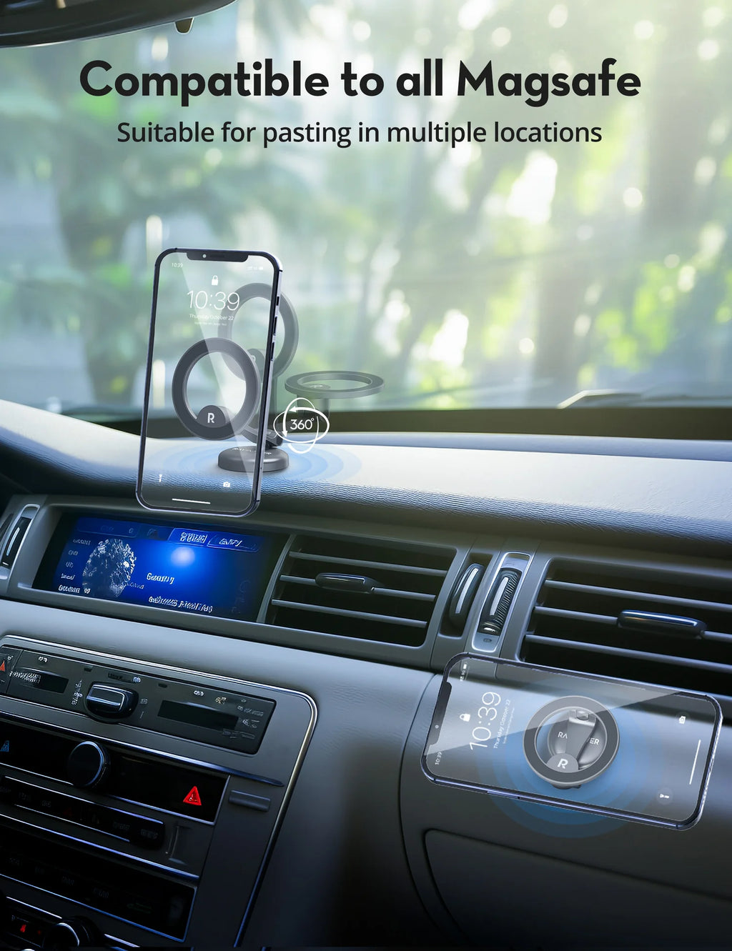 RavPower RP-SH1003 - Car Phone Mount Ultra Strong Magnetic