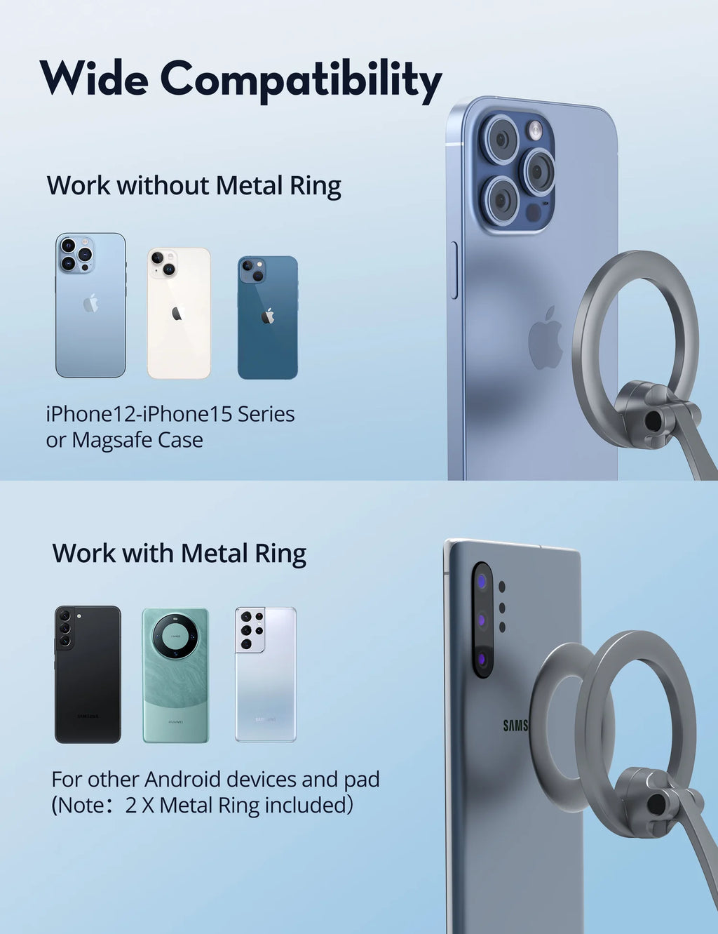 RavPower RP-SH1003 - Car Phone Mount Ultra Strong Magnetic