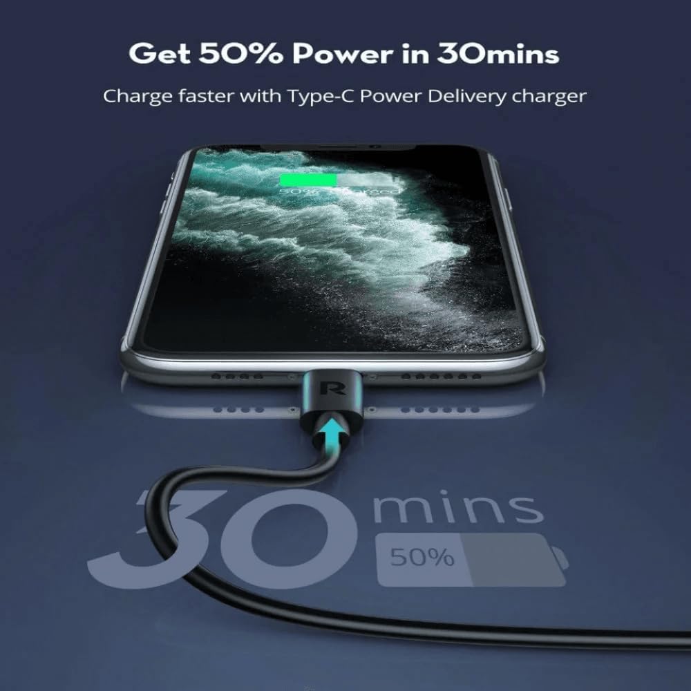 RavPower RP-CB1016 - Type C-Lighting 1M TPE Black