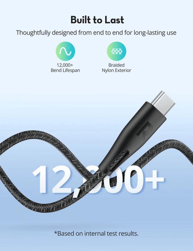 RavPower RP-CB1029 - Nylon Braided 60W C-C 1.2M