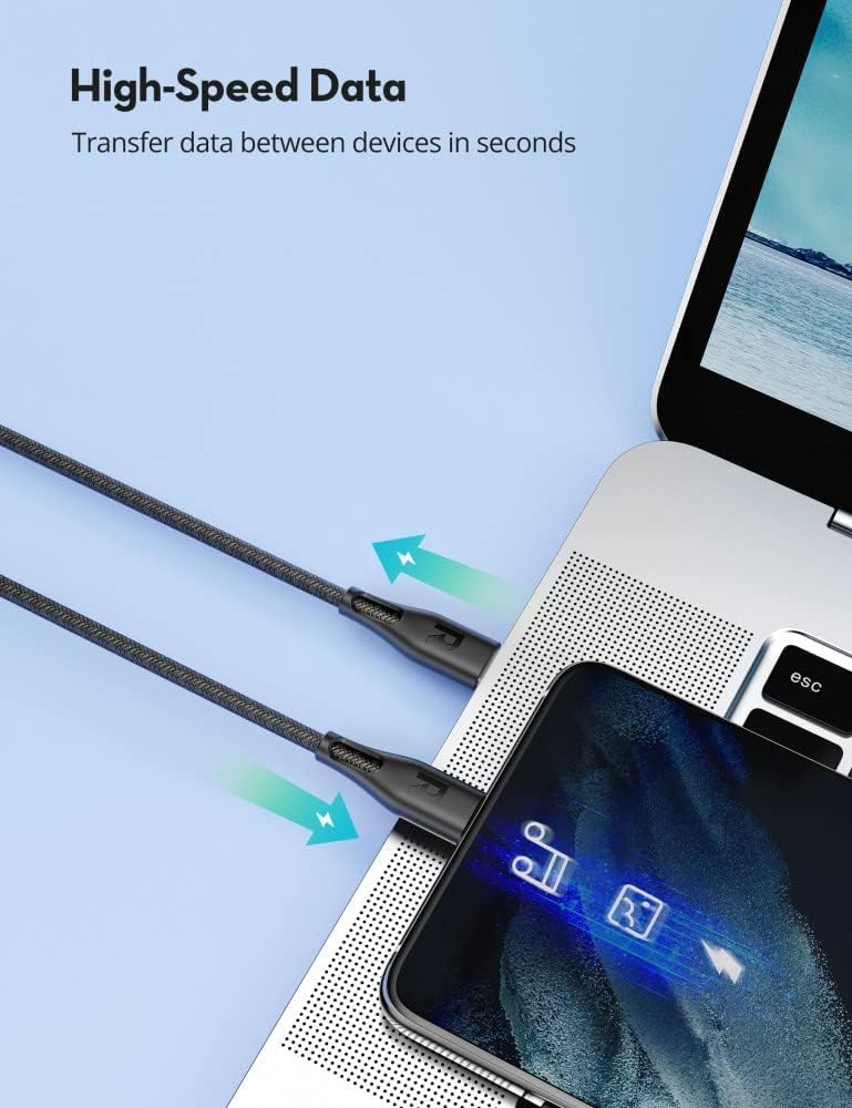 RavPower RP-CB1031 - Nylon Braided 60W C to C 2M