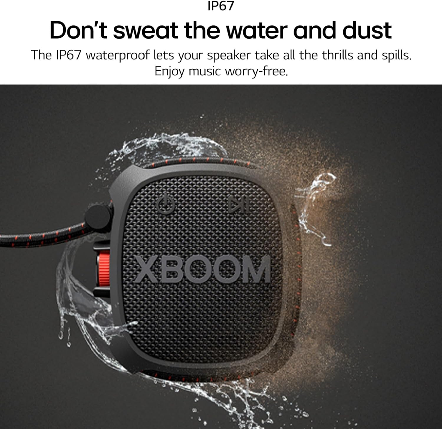 LG XG2TBK - XBOOM Go Wireless Portable Speaker Mil-Std