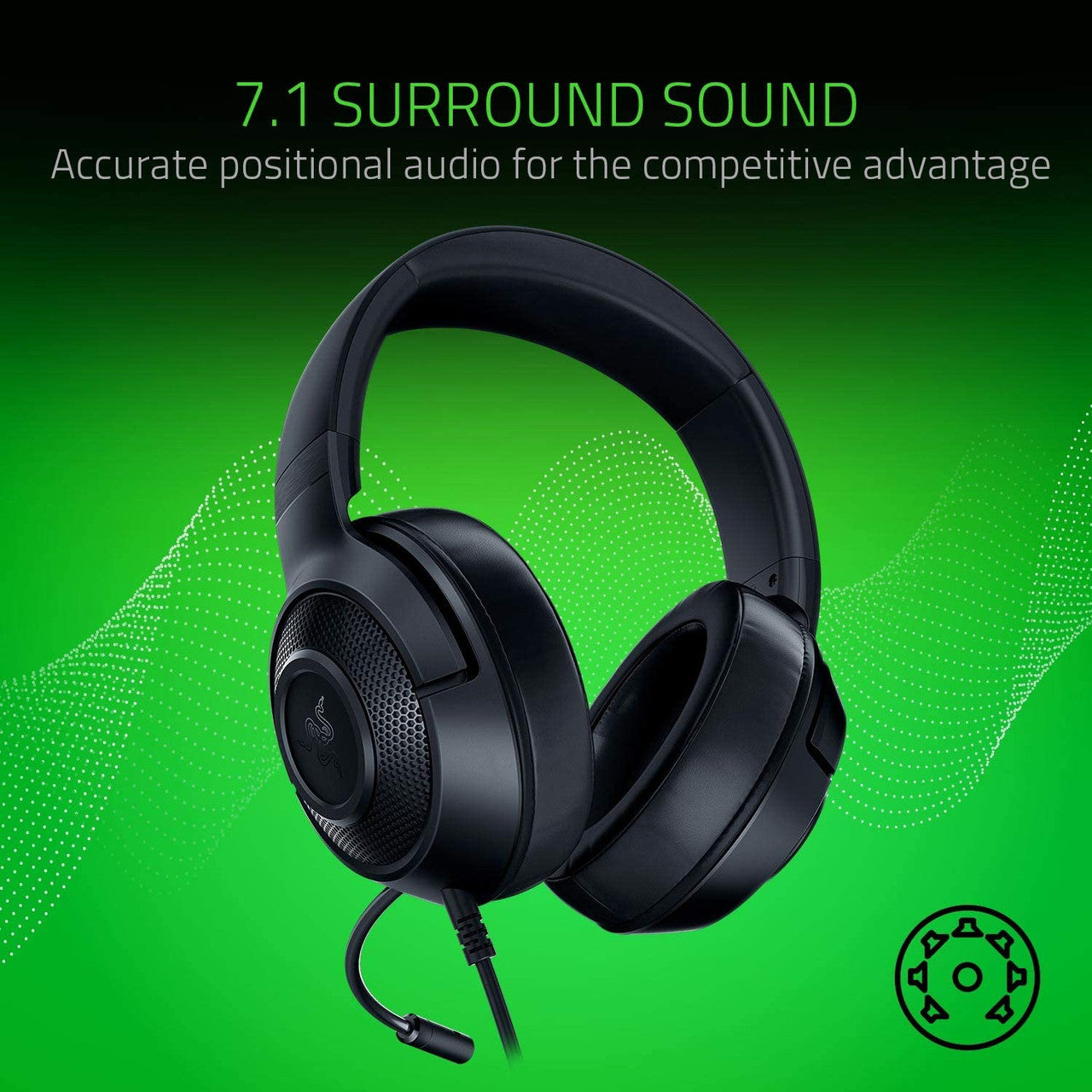 Razer Kraken X - Essential Wired Gaming Headset