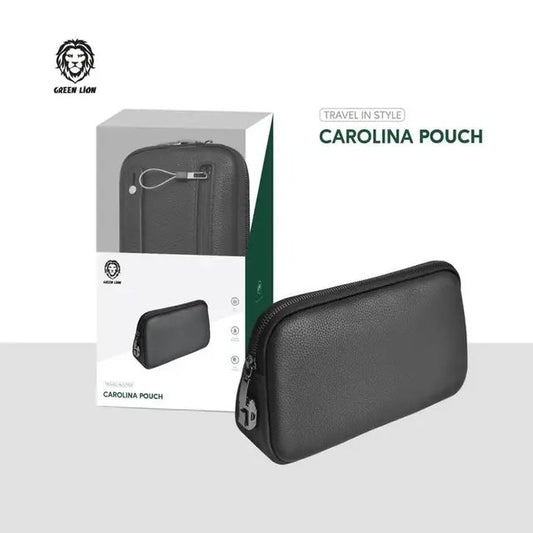 Green Lion - Carolina Leather Pouch (Black)