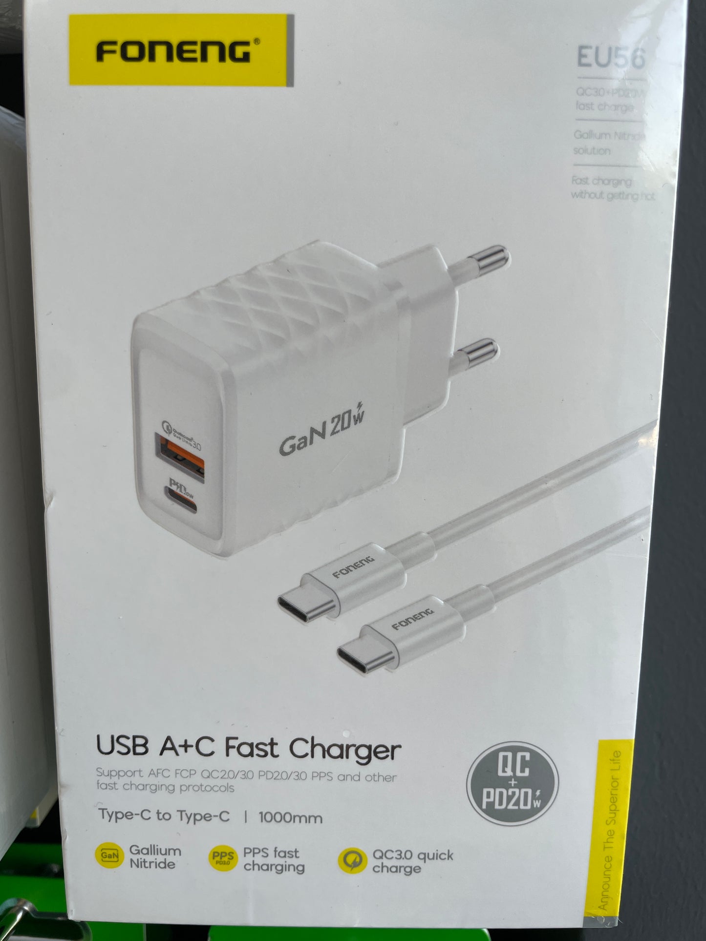 Foneng - C to C Fast Charger 20W