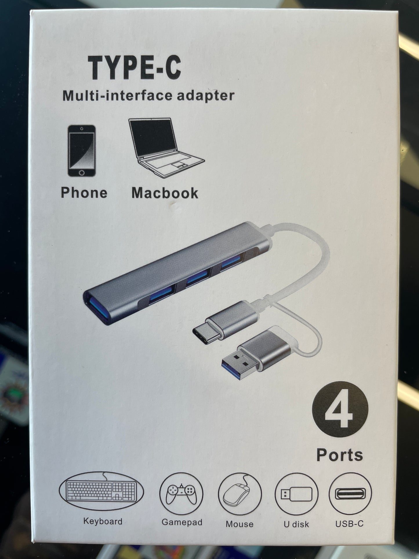 Hub 2 in 1 - 4 ports