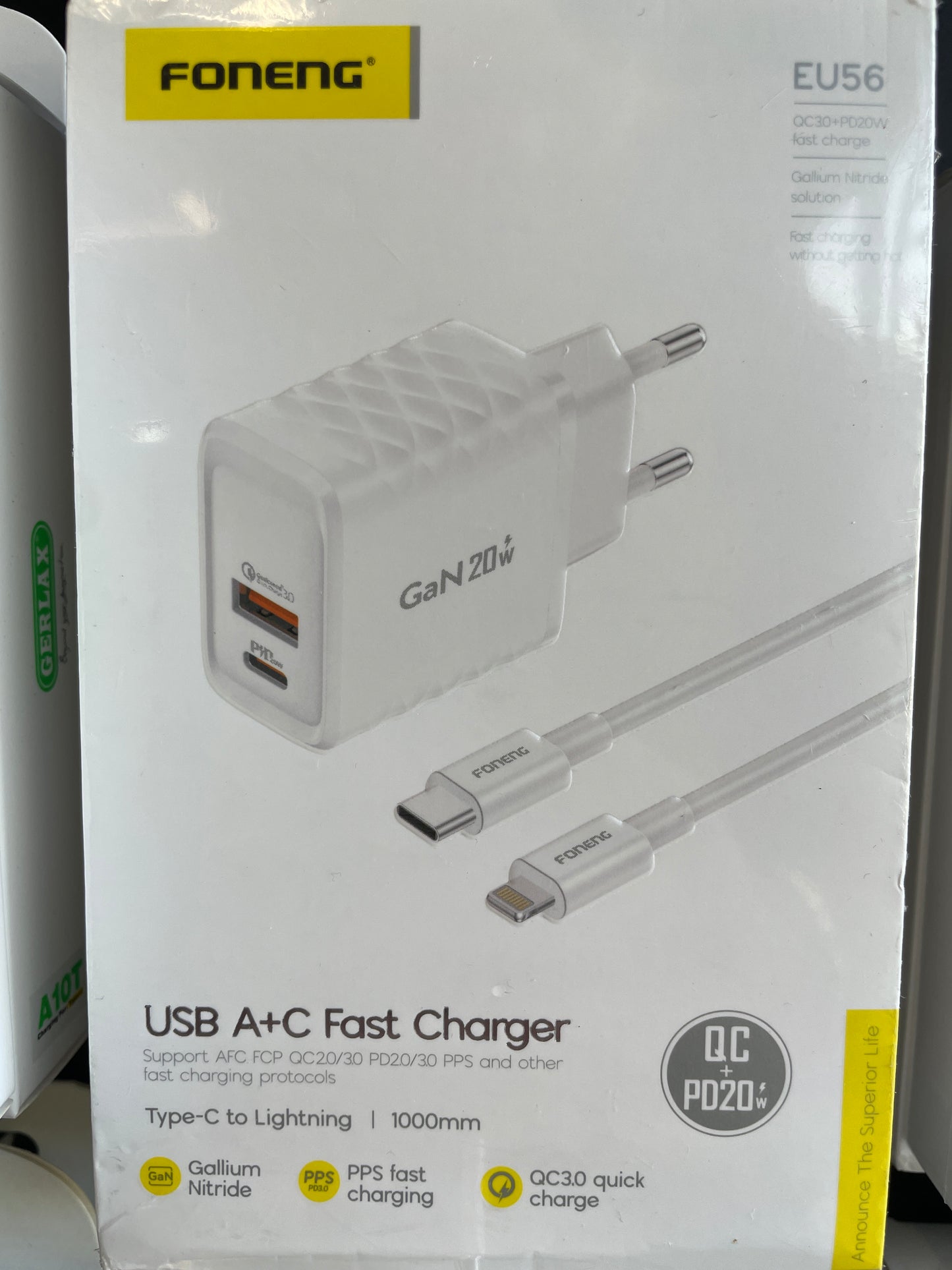 Foneng - C to Lightning Fast Charger 20W