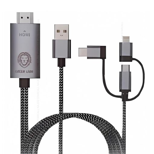 Green Lion - 3 IN 1 HDMI cable 1.8M (Black)