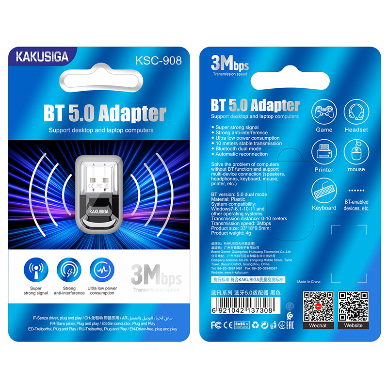 Kakusiga KSC-908 - BT 5.0 Adapter