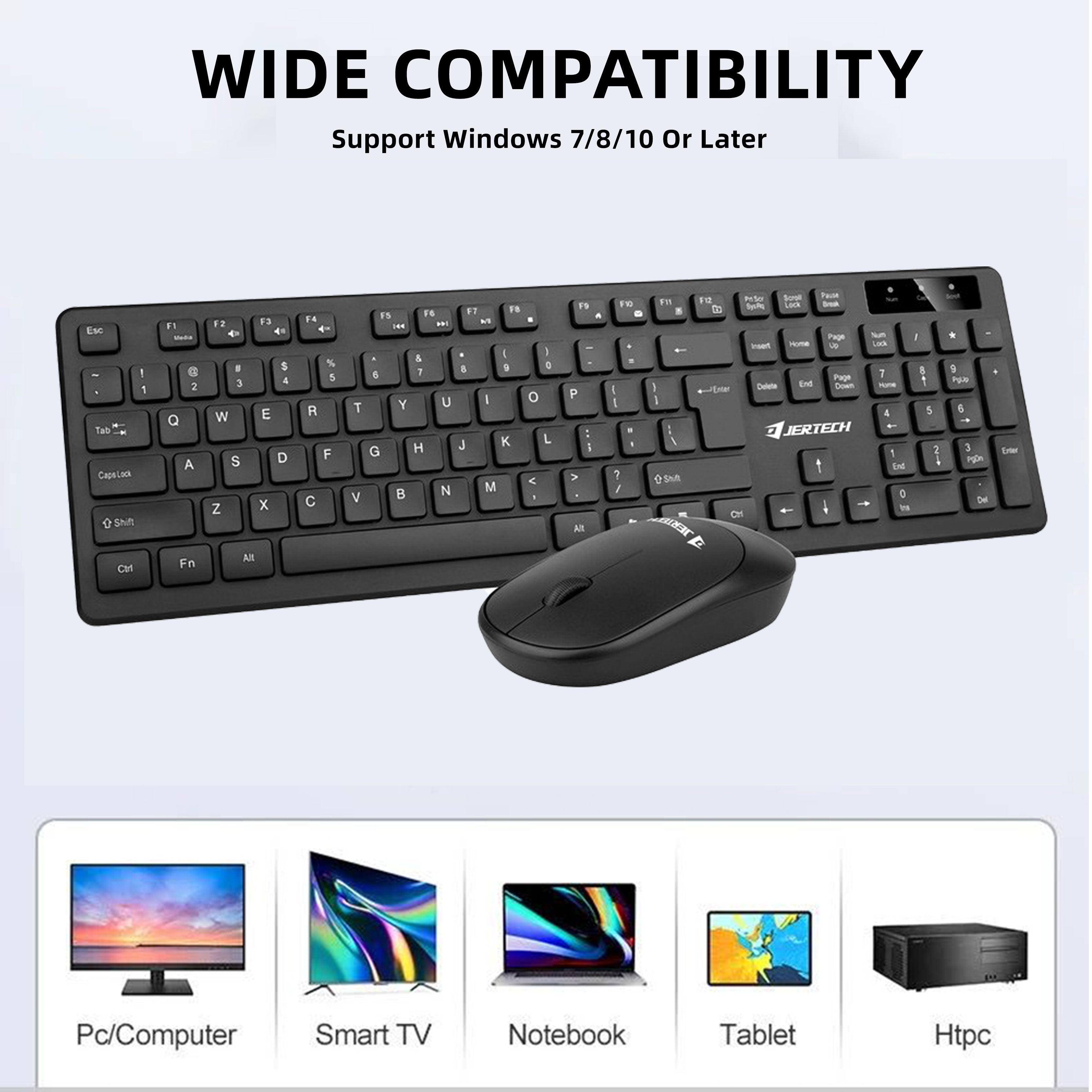 Jertech KM400 - Wireless keyboard and mouse Combo