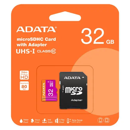 ADATA - Micro SD 80MB/s 32GB