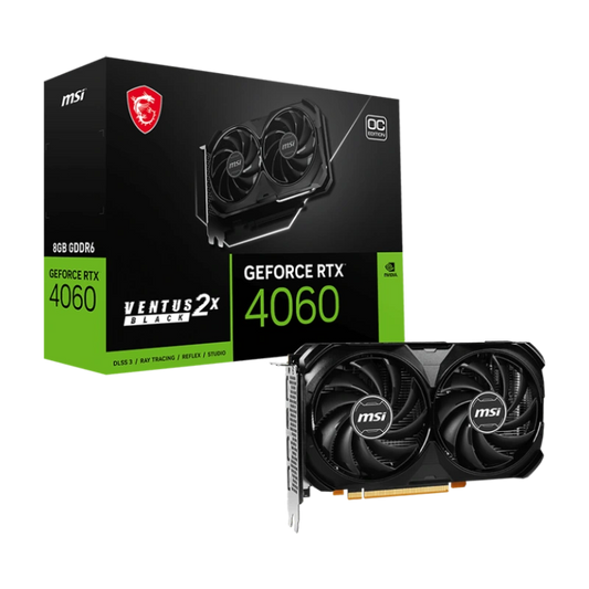 MSI GEFORCE RTX 4060 VENTUS 2X BLACK 8GB OC