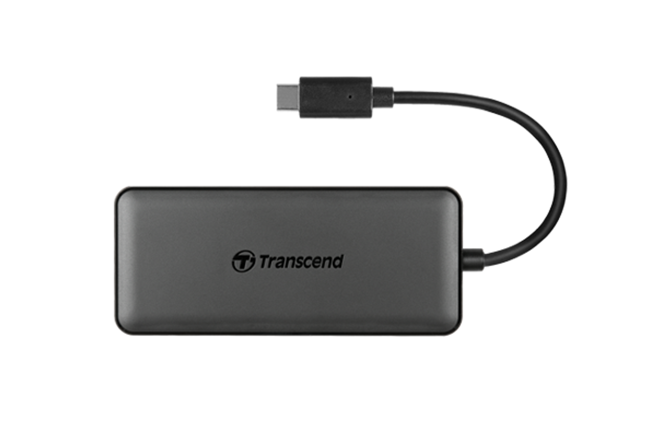 Transcend 3 Port hub 1 Port PD SD Micro SD Reader USB 3.1 Gen 2, Type C