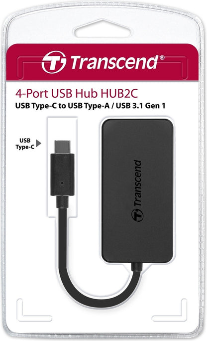 Transcend 4 Port Hub USB 3.1 Gen 1 Type C