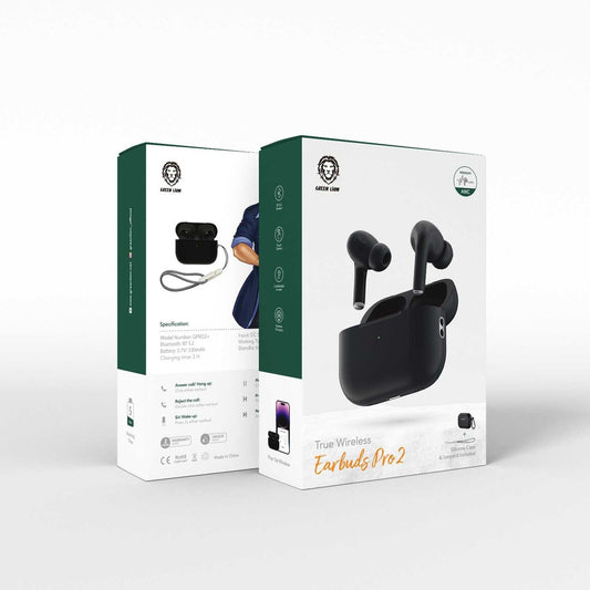 Green Lion - True Wireless Earbuds Pro 2 - Black