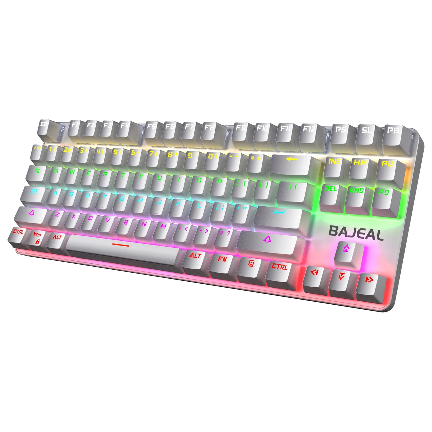 Bajeal - K200 80% Wired RGB Gaming Keyboard - White