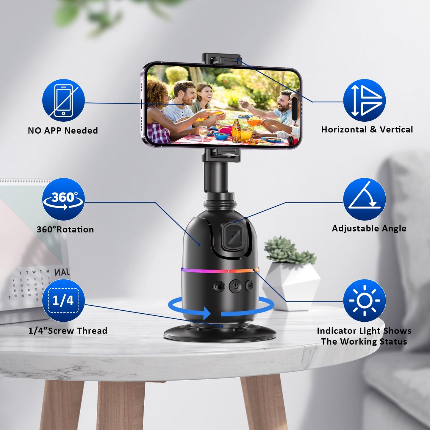 Buku Auto face Tracker tripod