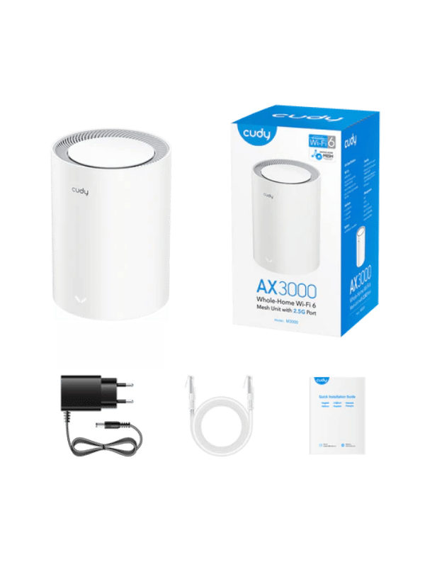 CUDY M3000 AX3000 Wi-Fi 6 Mesh 2.5G Solution (1-Pack)