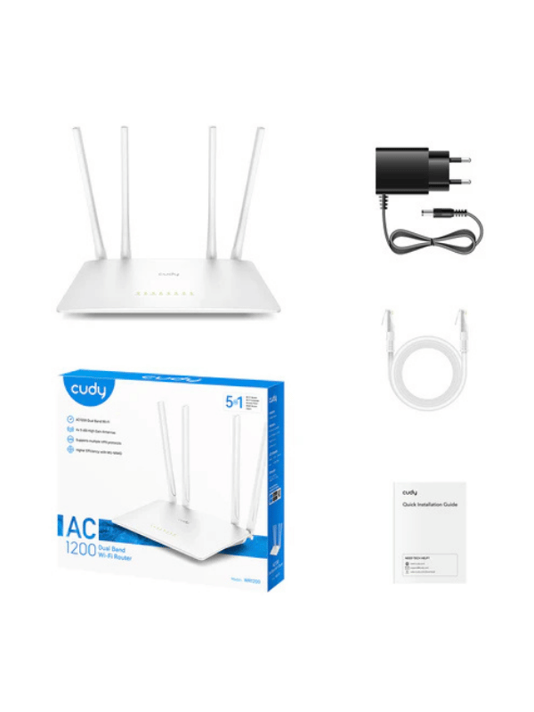 CUDY WR1200 AC1200 DUAL BAND Wi-Fi Router