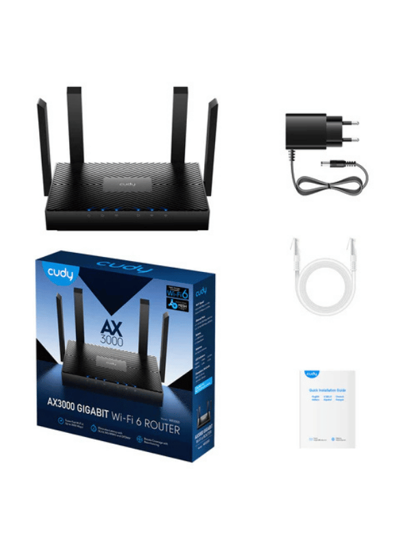 CUDY WR3000 AX3000 Gigabit Mesh Wi-Fi 6 Router