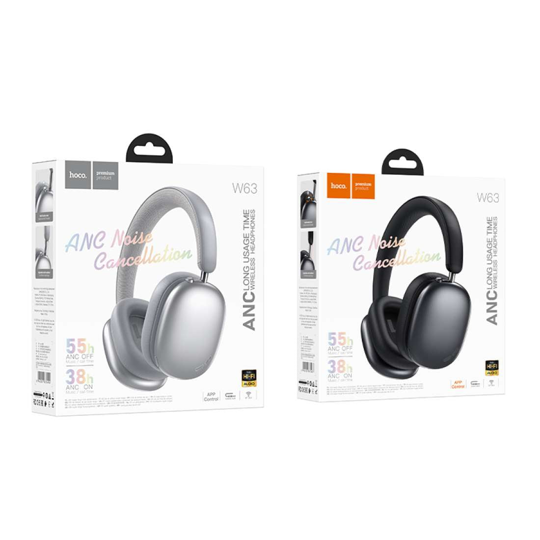Hoco W63 - Wireless Headphones ANC