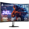 AMZFAST AMZG27C1 Pro 27" Curved Gaming monitor, FHD, 240hz 1ms, borderless, VESA Mount