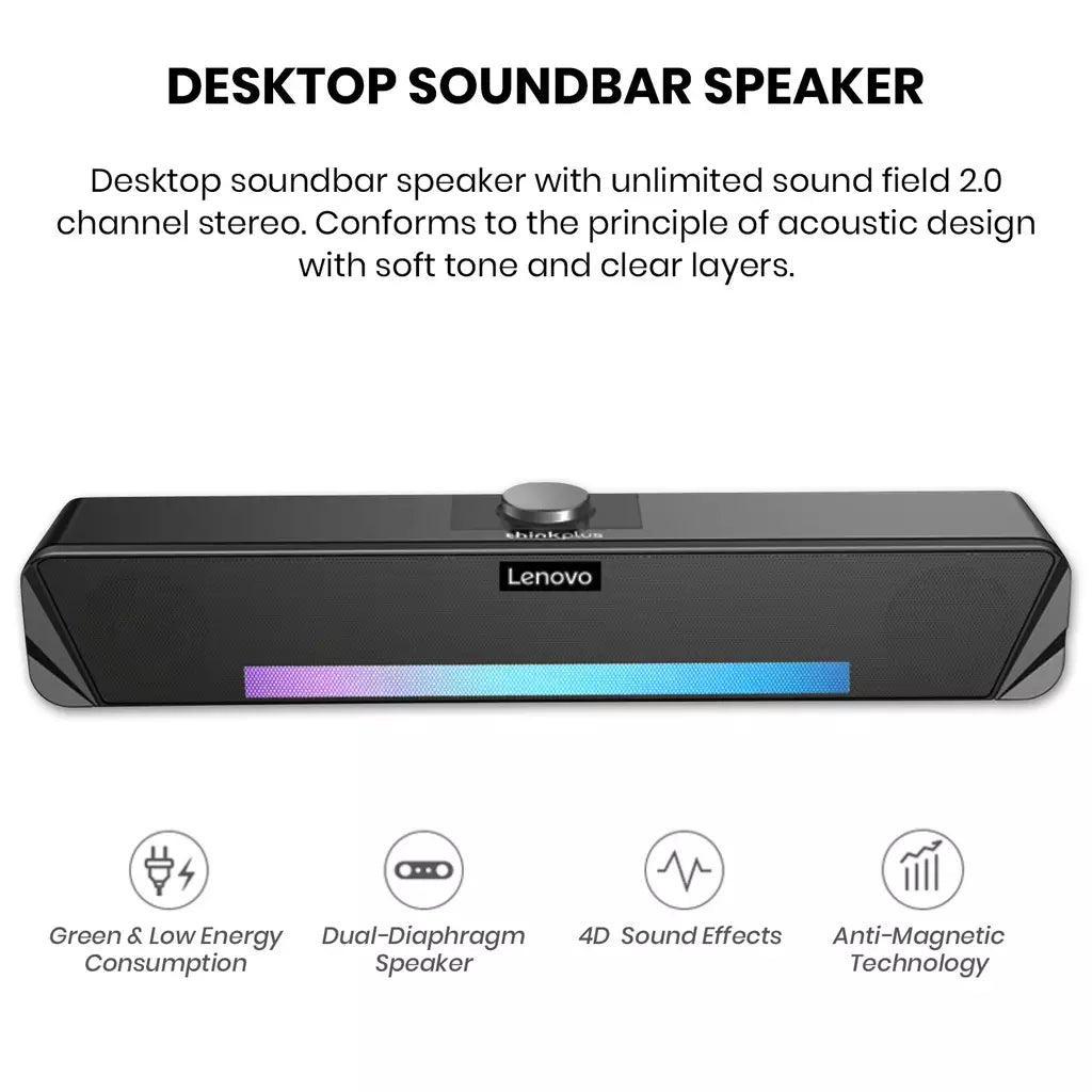 Lenovo Thinkplus TS33-A - Desktop Soundbar