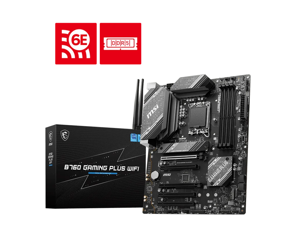 MSI B760 GAMING PLUS WIFI DDR5 MOTHERBOARD