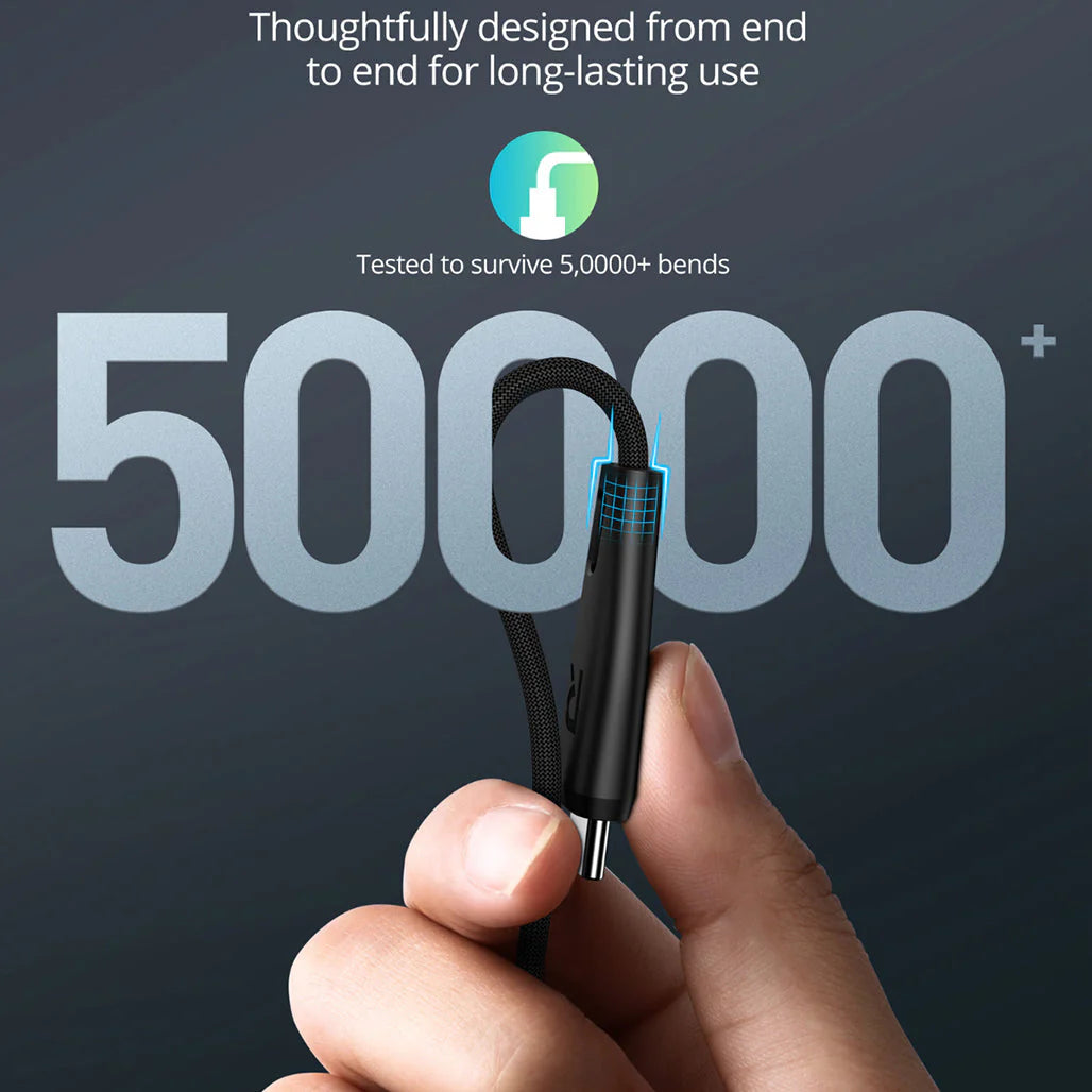 RavPower RP-CB1037 - Nylon Braided C-C 60W 1.2M Black