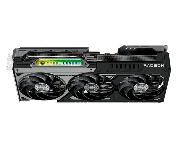 ASROCK AMD Radeon™ RX 9070 XT Steel Legend 16GB, BLACK