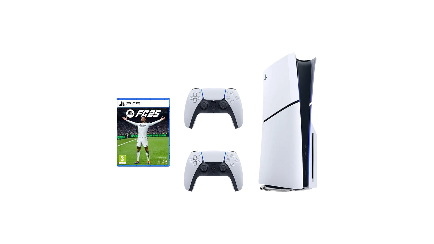 PS5 Slim 1TB + Extra Joystick + FC 25