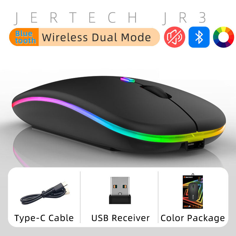 Jertech JR3 - 3in1 RGB Wireless Mouse